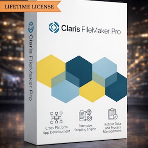 Software de base de datos FileMaker Pro 19 / Entrega inmediata - Licencia de por vida