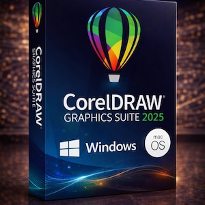 Descarga de CorelDRAW Graphics Suite 2025, paquete de software de diseño gráfico, herramienta de ilustración vectorial