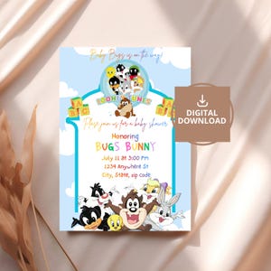 Baby Looney Tunes Baby Shower Invitations