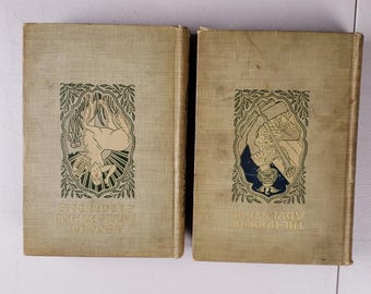 1902 Livros da Biblioteca para Jovens Vol. V VII Mitos Lendas Aventura Hall & Locke