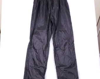 Calça de chuva REI Gore-Tex masculina tamanho XL vintage anos 90 fabricada nos EUA em tecido ripstop preto para trilhas