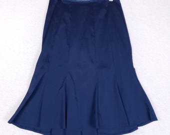 Cartise Mermaid Rock Frauen 4 Vintage Y2K Goth Whimsigoth Navy Blau Panelled Midi