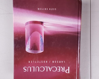 Pré-cálculo, Sexta Edição, Larson Hostetler, Houghton Mifflin, Capa Dura, 2004