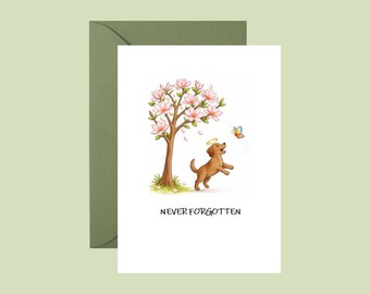 Never Forgotten Dog Card