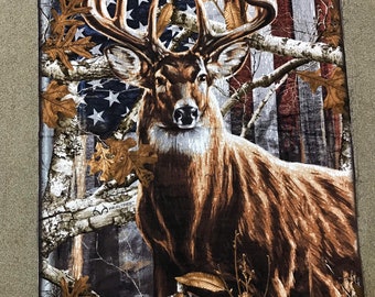 Débardeur Realtree USA - Drapeau Américain Et Motif Camouflage - Taille L - Gris Foncé - Neuf Sans étiquettes