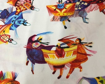 Native Dancers on White