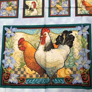 Country Roosters Panel