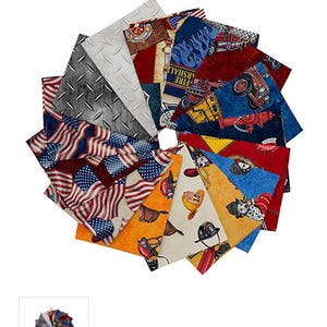 American Heroes Firefighter Fat Quarters