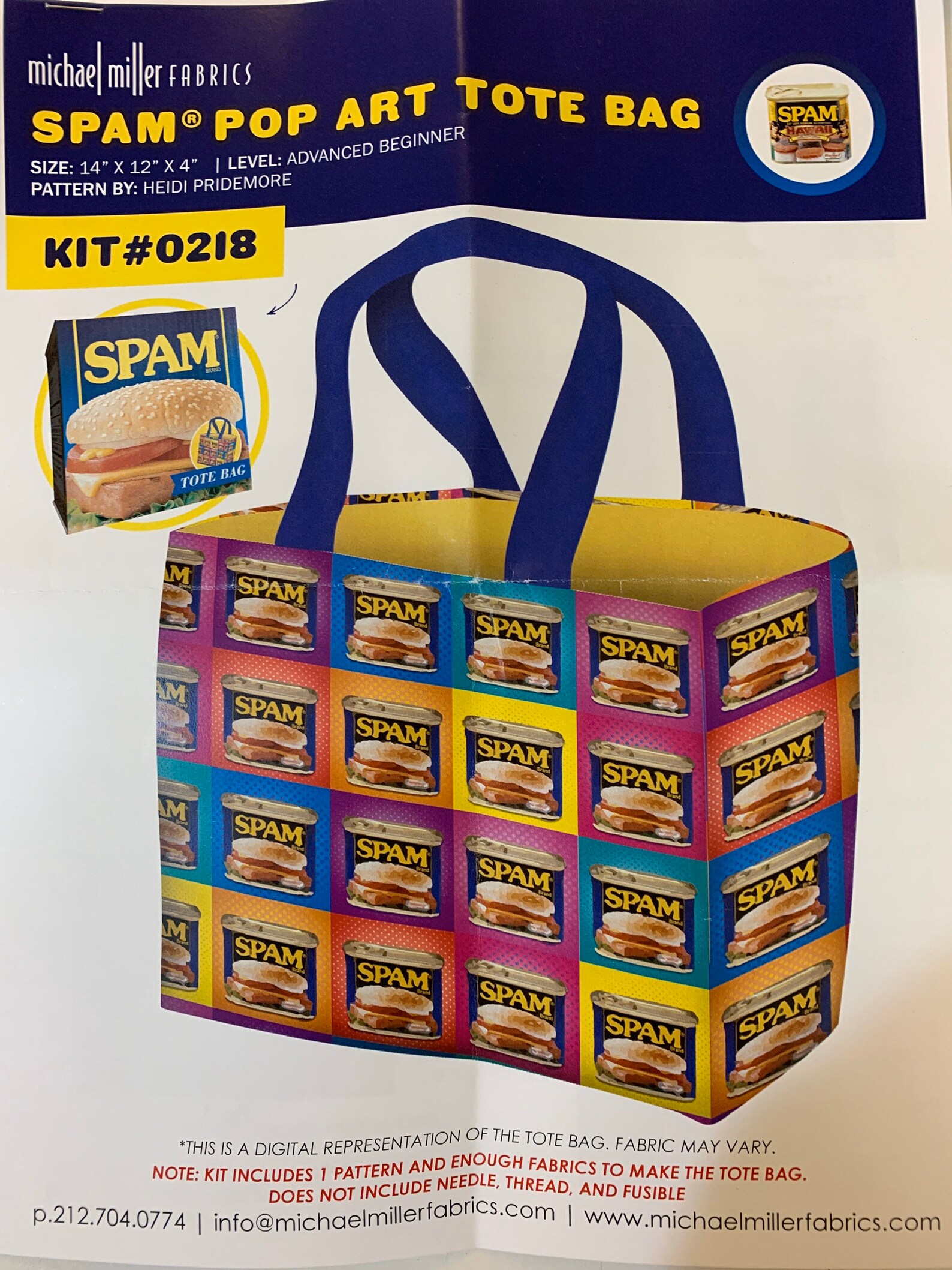 KIT De Bolsa De Tote De Arte Pop SPAM Etsy