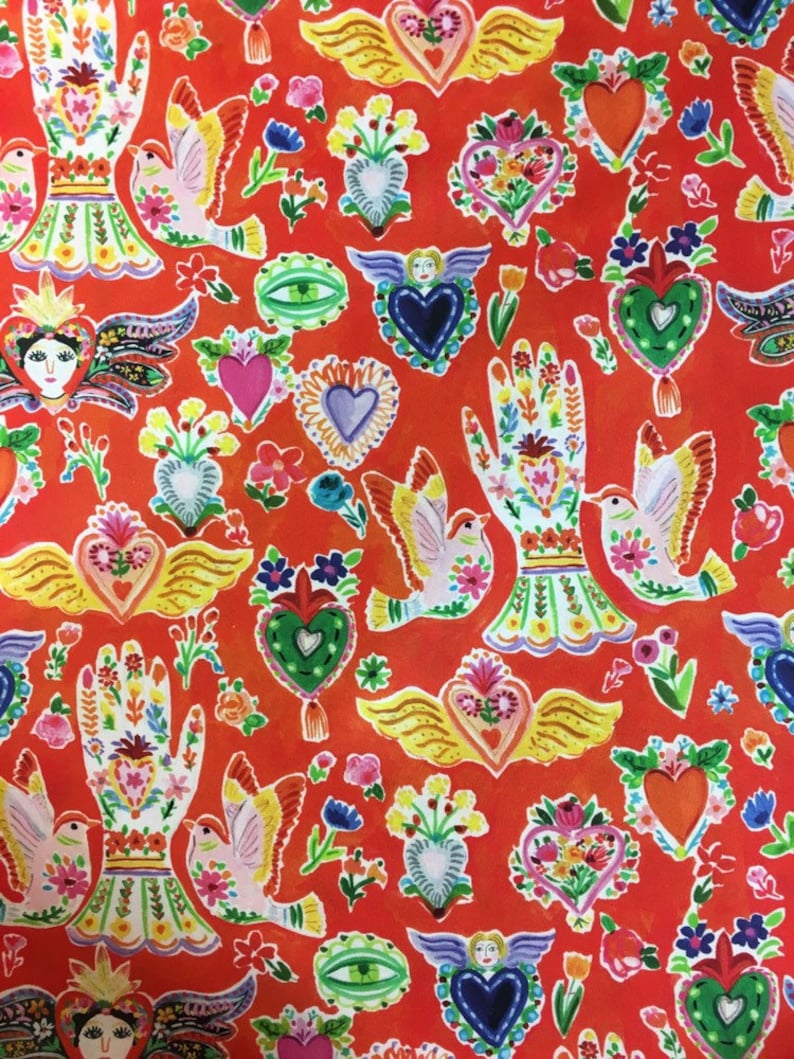 Milagros Corazon Fabric