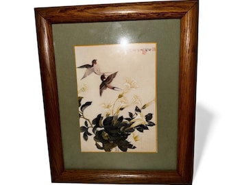 鳥の絵、中国彫アンティーク 芸術的な鳥と竹のアンティークのオリジナル中国シルク絵画 - Etsy 日本