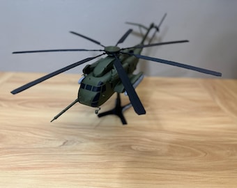 CH-53E Super Stallion 3D Printed Helicopter Model | Heavy Lift Military Helicopter Display