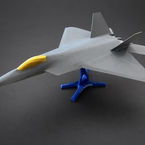 F-22 Raptor 3D Printed Display Model | Stealth Fighter Aircraft Desk Decor | Made in USA