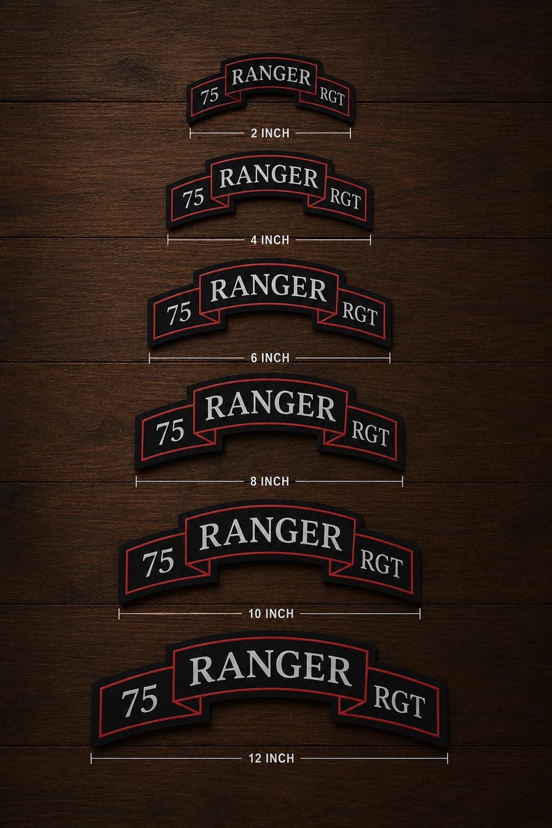 75th Ranger Regiment Scroll Wall Decor | 3D Printed Decor | Multiple ...