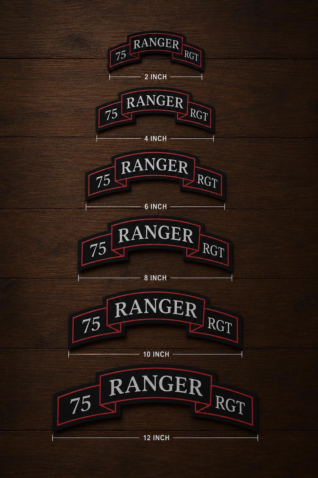 75th Ranger Regiment Scroll Wall Decor | 3D Printed Decor | Multiple ...