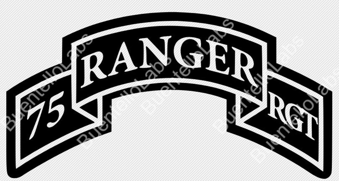 Scroll Ranger Custom 75th Ranger Regiment Scroll | Ranger Tab Military SVG | CNC 3D Print ...