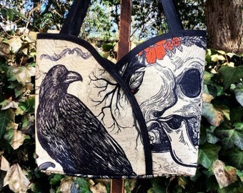 The "Nevermore" Gothic/Halloween purse/Witch Gifts/Halloween gifts/Spooky Lover Purse/Spooky purses