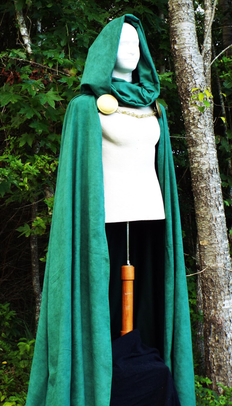 Green Hooded Cape Oversized Hood Dr Doom
