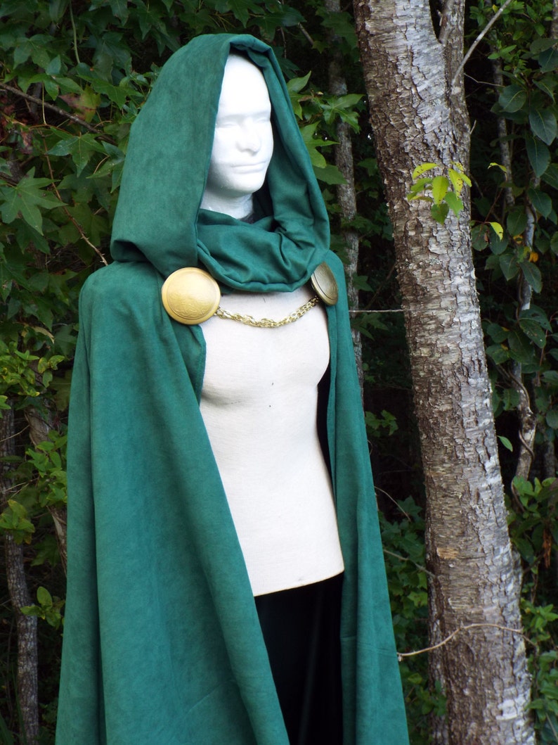 Green Hooded Cape Oversized Hood Dr Doom main image 1