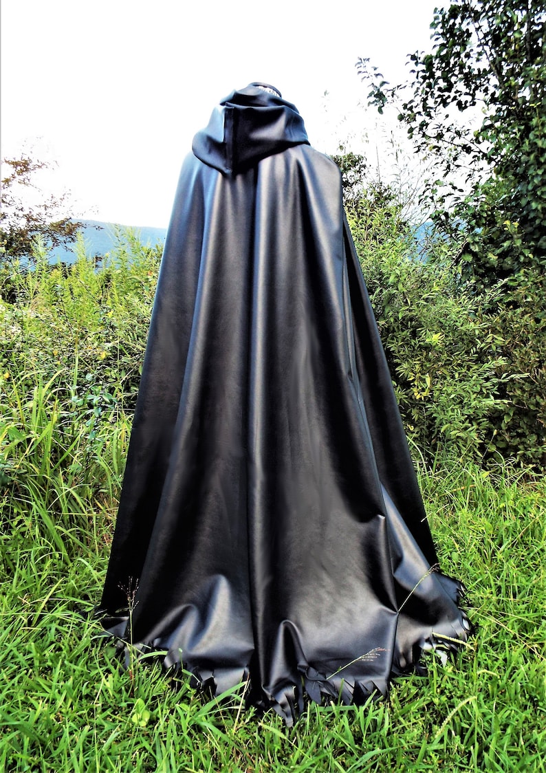 Men's or Women's Faux Leather Cape Etsy