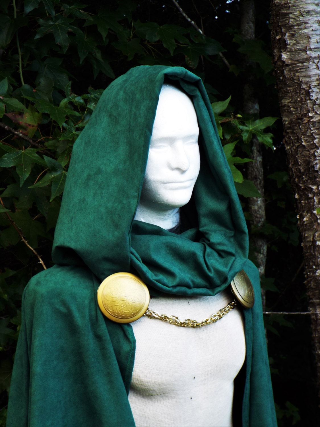 Green Hooded Cape Oversized Hood Dr Doom main image 0
