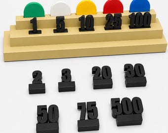 Mini Poker Chip Value Tracker