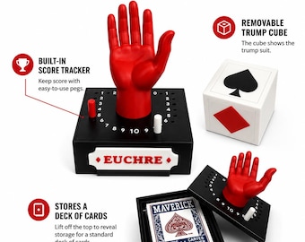 Euchre Suit Cube and Scoring Kit