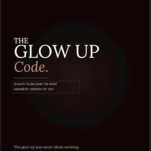Code Glow Up : mise à niveau de l'identité magnétique de 21 jours (téléchargement numérique au format PDF)