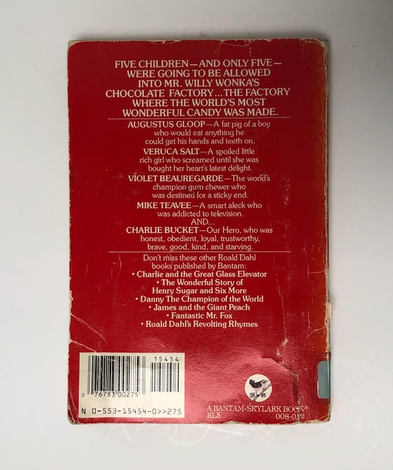 Vintage Charlie and the Chocolate Factory Children's Book - Etsy