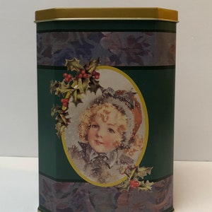 Vintage collectable tin can,storage tin,home decor
