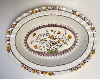 Vintage Copeland Spode “Buttercup” oval serving bowl,2/7873 England