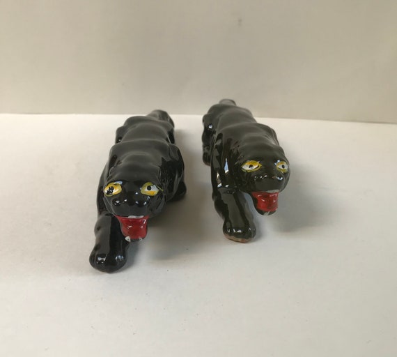 ストーキングパンサー50sミッドセンチュリー Vintage Ceramic Stalking Black Panther/red Clay Ware - Etsy
