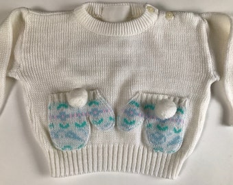 Children’s vintage sweater with front pockets