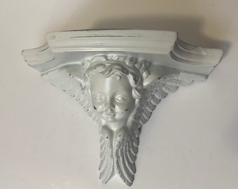 Vintage ceramic Angel wall shelf,Angel decor