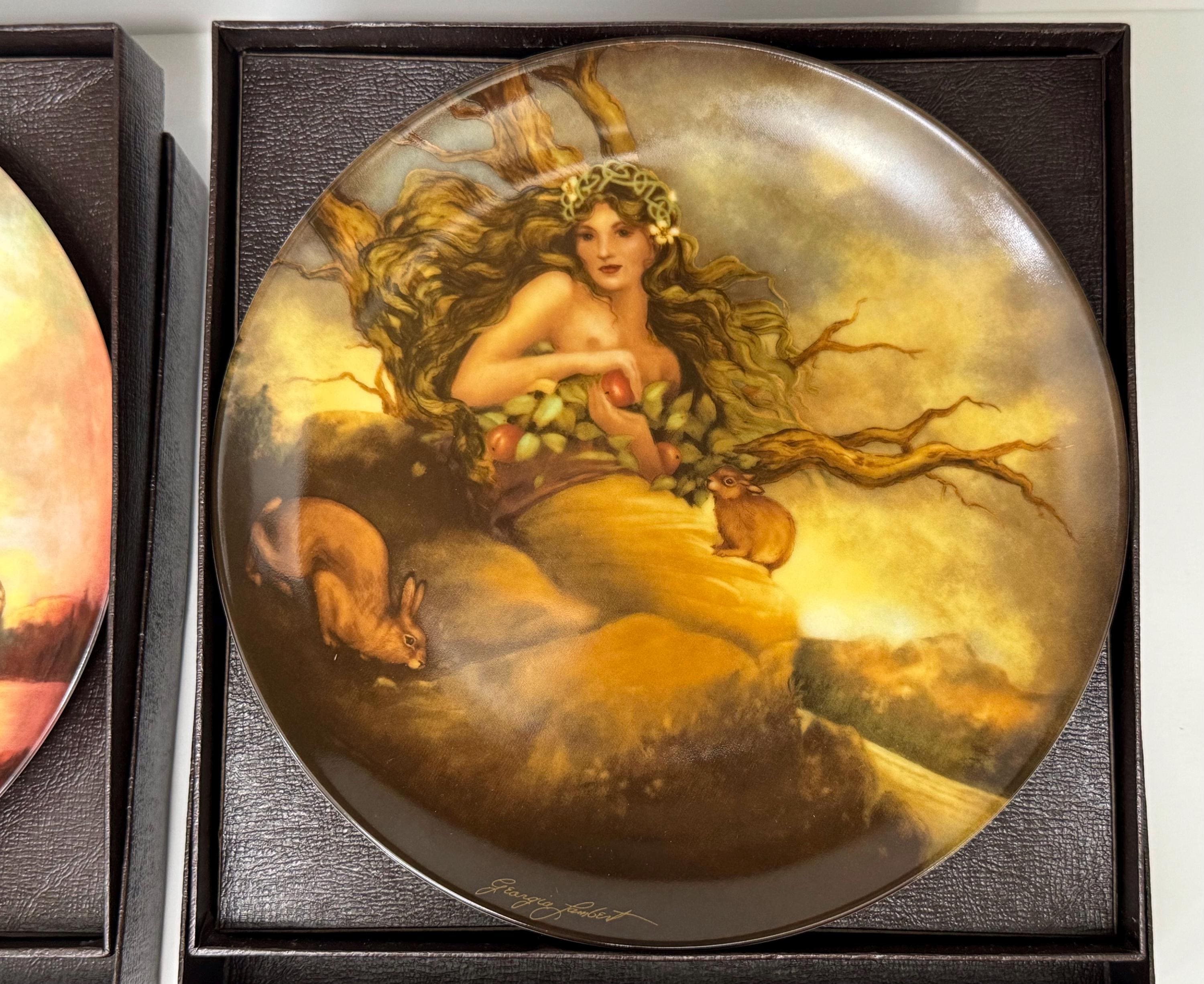 Georgia Lambert “four Ancient Elements” Knowles Collector Plate - Etsy