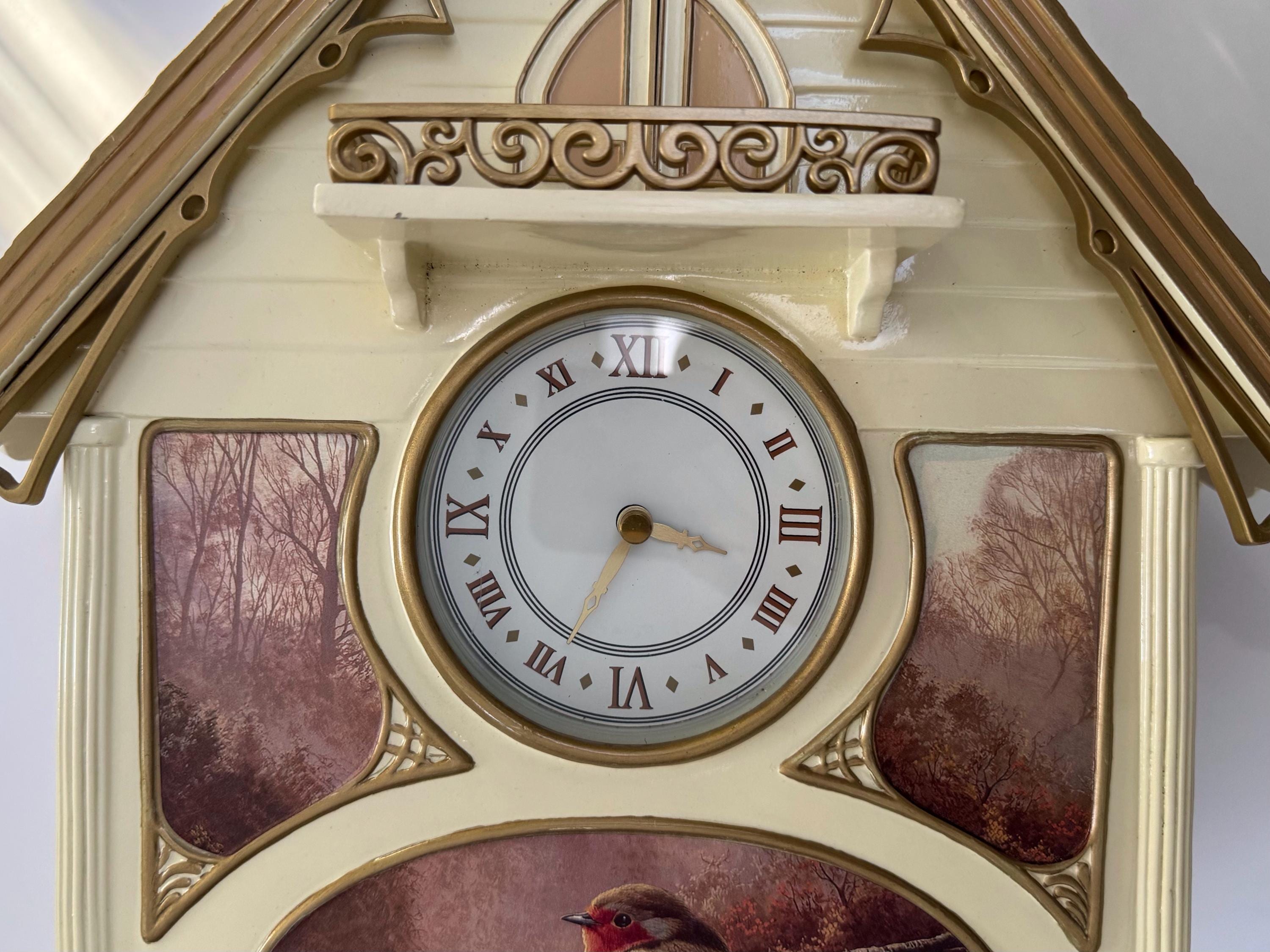 Bradford Editions “dawn's Bright Herald” Sculpted Wall Clock
