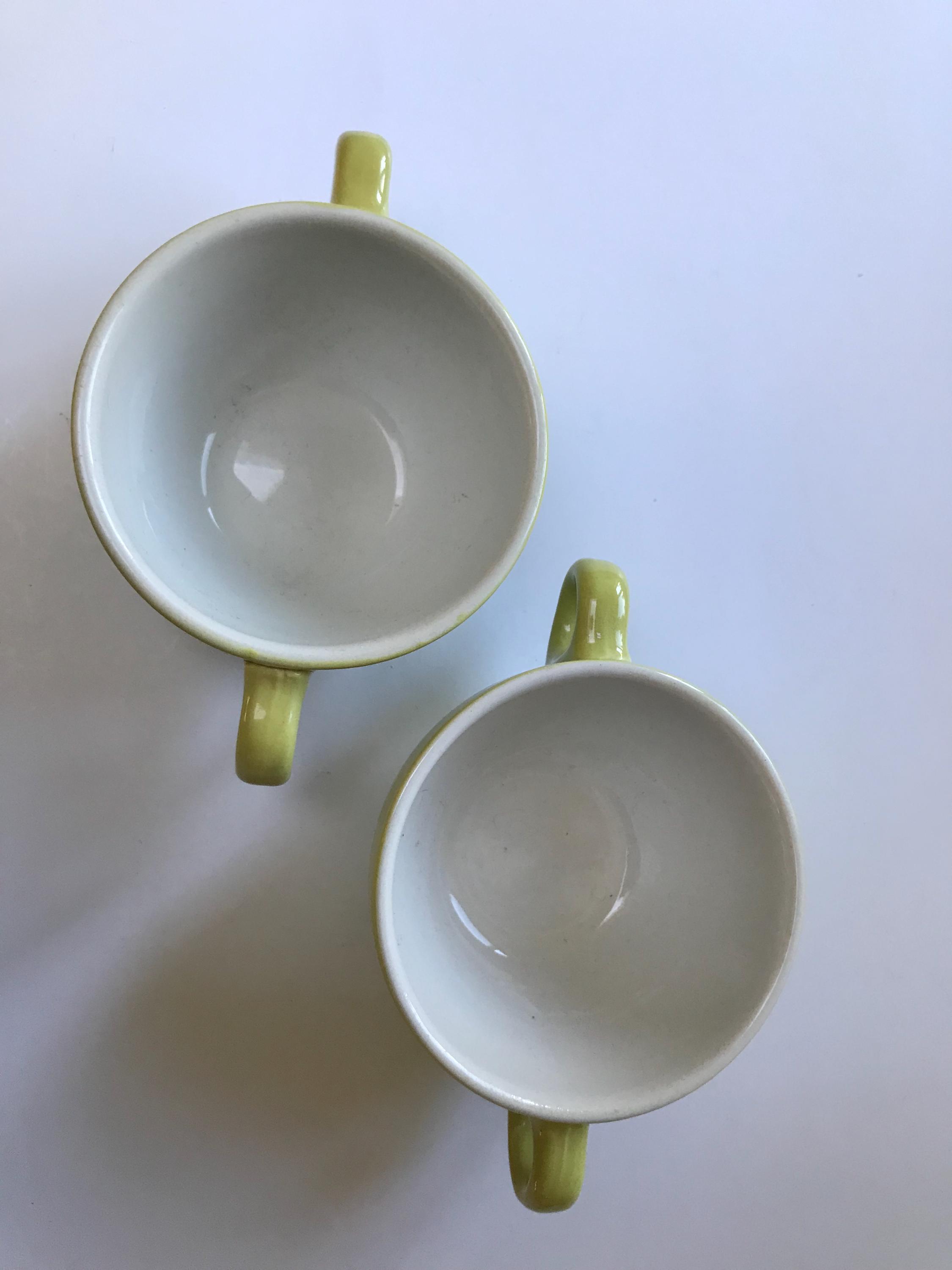 Pair of Vintage Double Handled Cups,coffee,tea or Soup Cups - Etsy