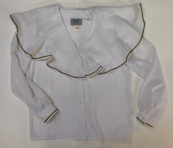 Vintage unworn white blouse/size 10 Style Rite Bl… - image 2