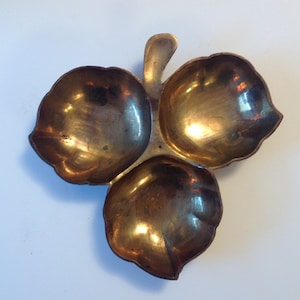 Vintage brass dish image 1