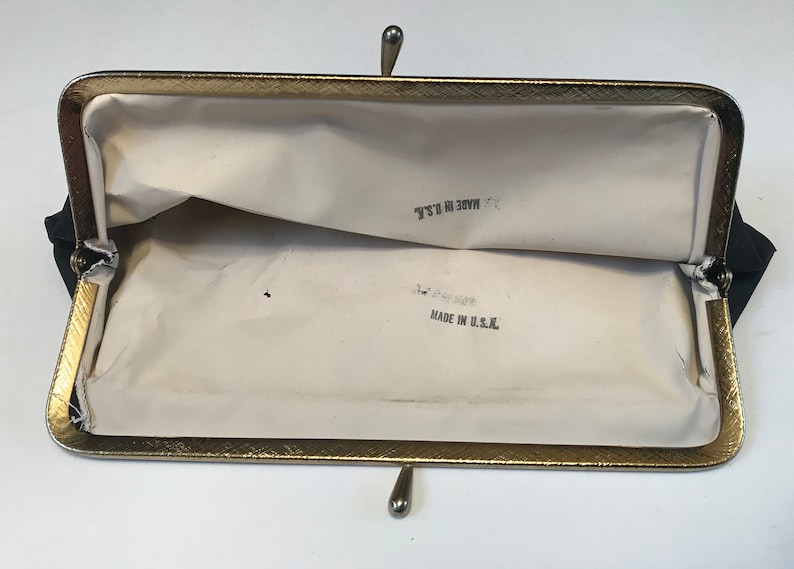 Vintage black change purse or clutch