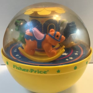 Vintage Fisher Price Roly Poly Chime ball