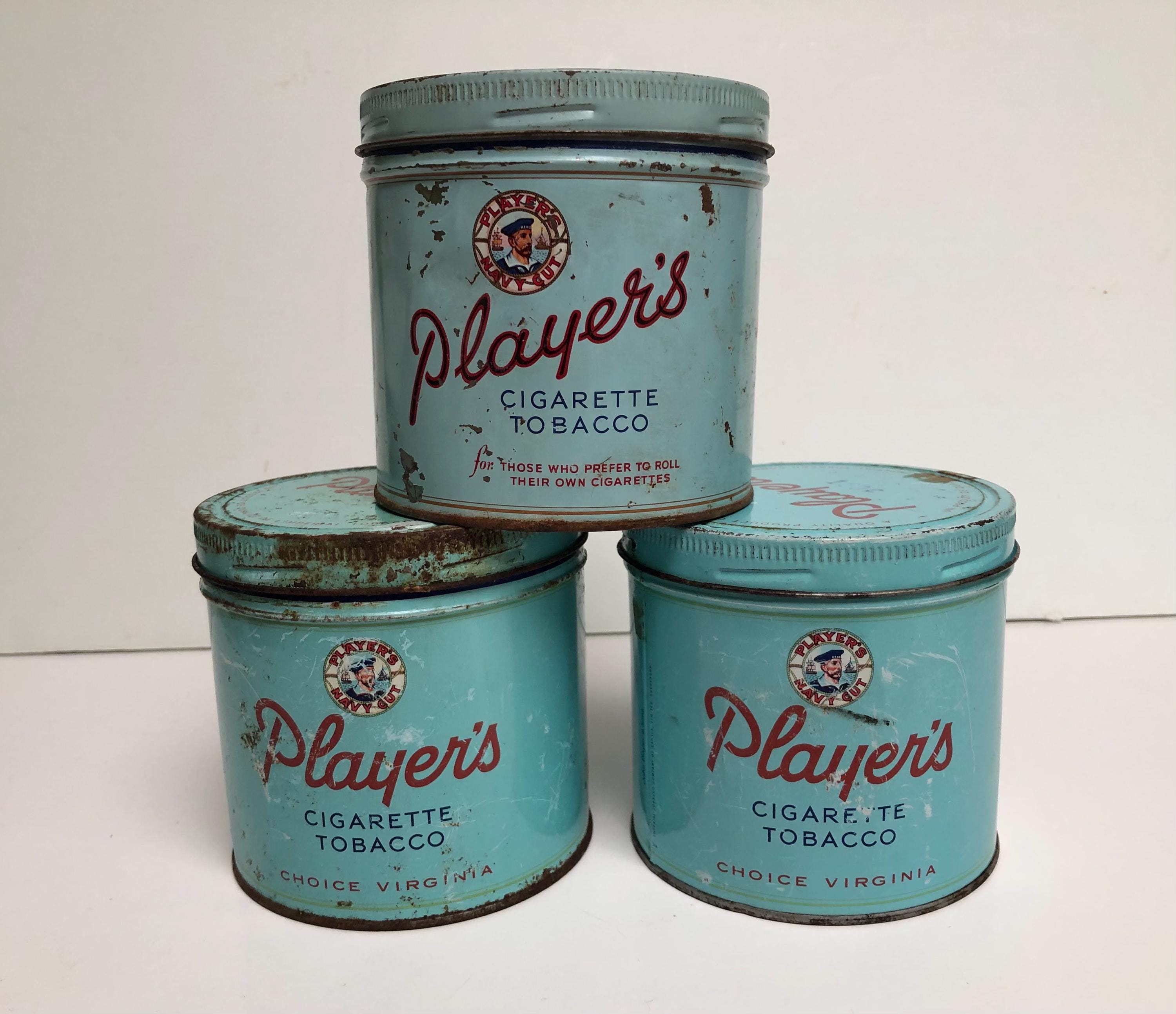 tobacco storage tins Vintage Player's Tobacco Tin: Collectible Storage Can