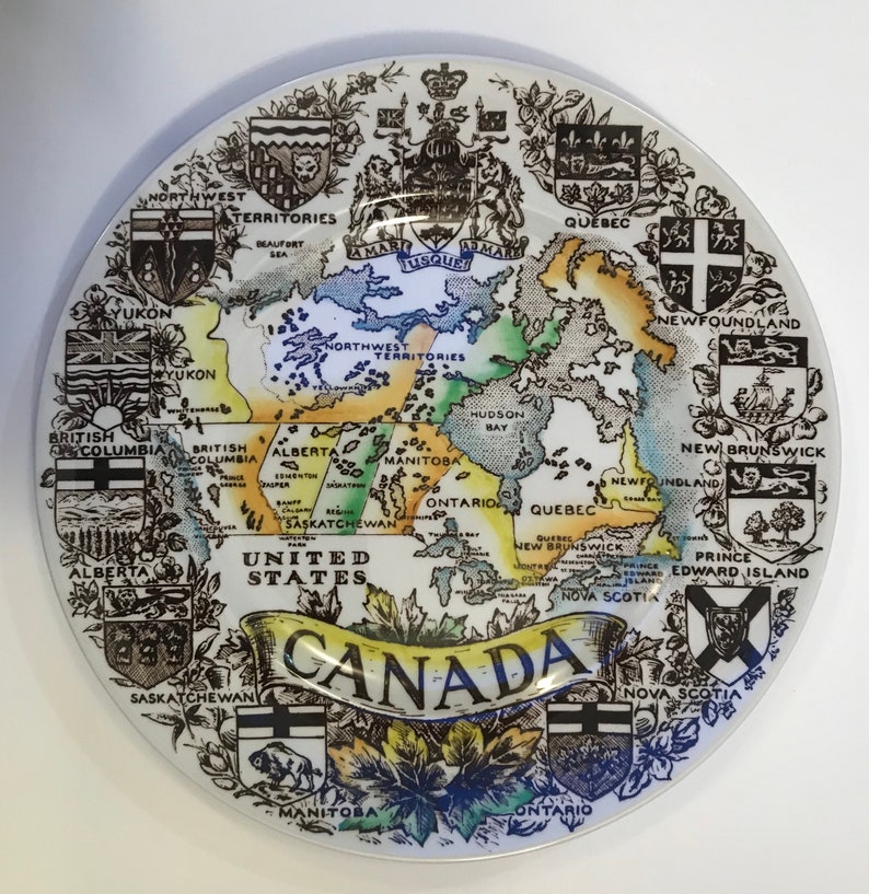 Canada collectors plateVintage Wood /& SonsEnglish Ironstone