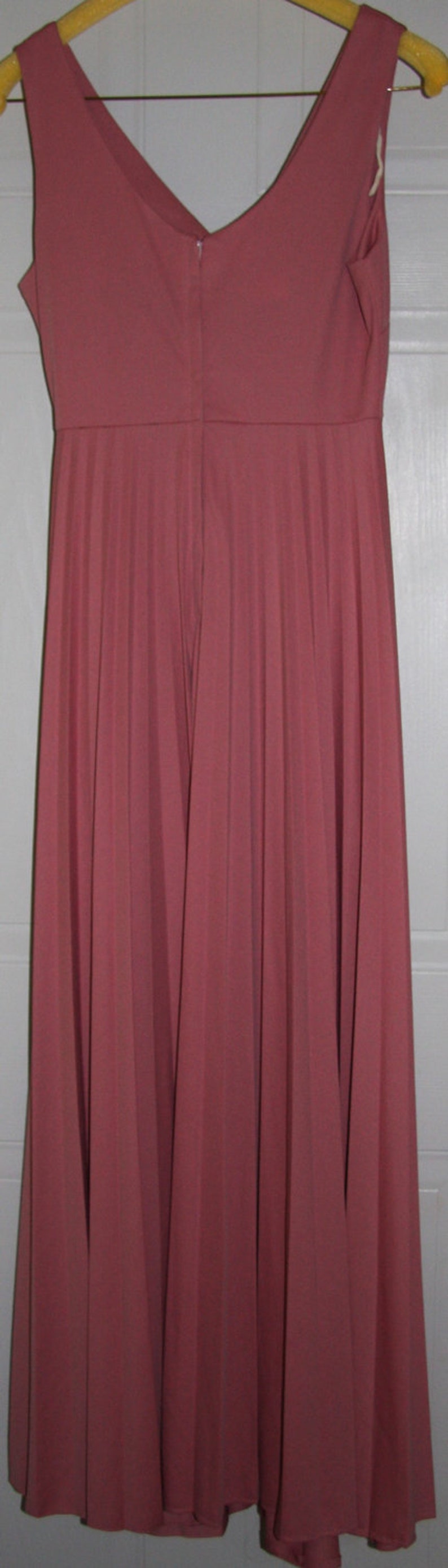 Vintage Rose Colored Full Length Dress - Etsy