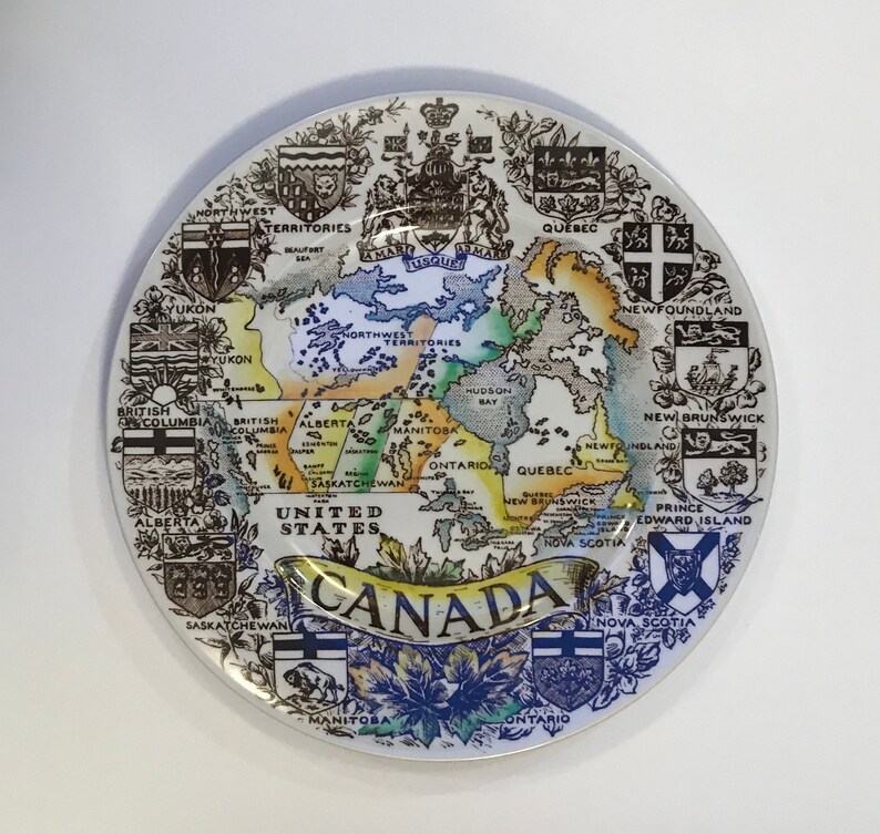 Canada collectors plateVintage Wood /& SonsEnglish Ironstone