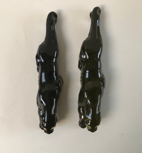 Vintage Ceramic Stalking Black Panther/red Clay Ware - Etsy