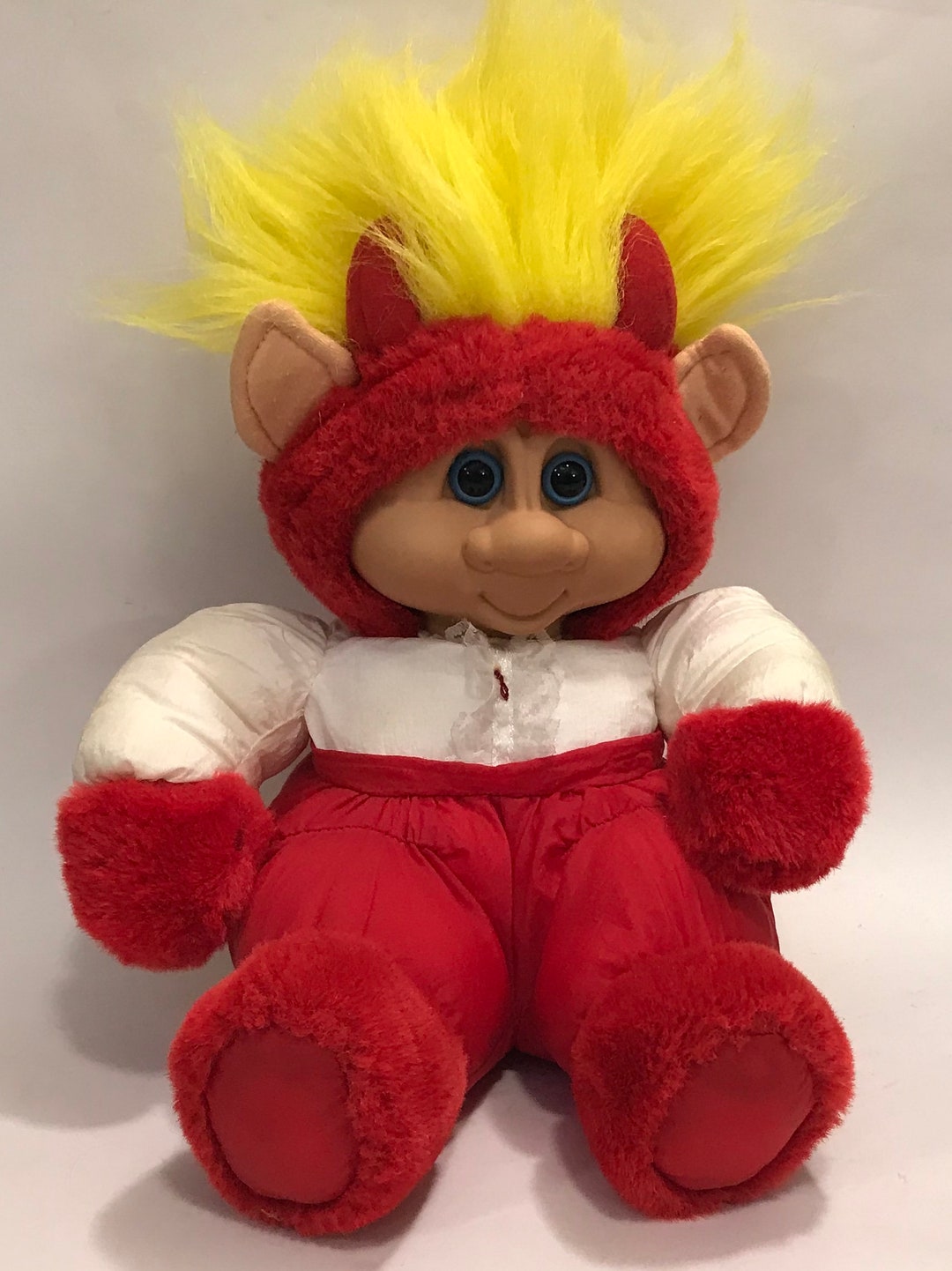 Large Vintage Soft Body Troll Doll/ Devil Troll Etsy