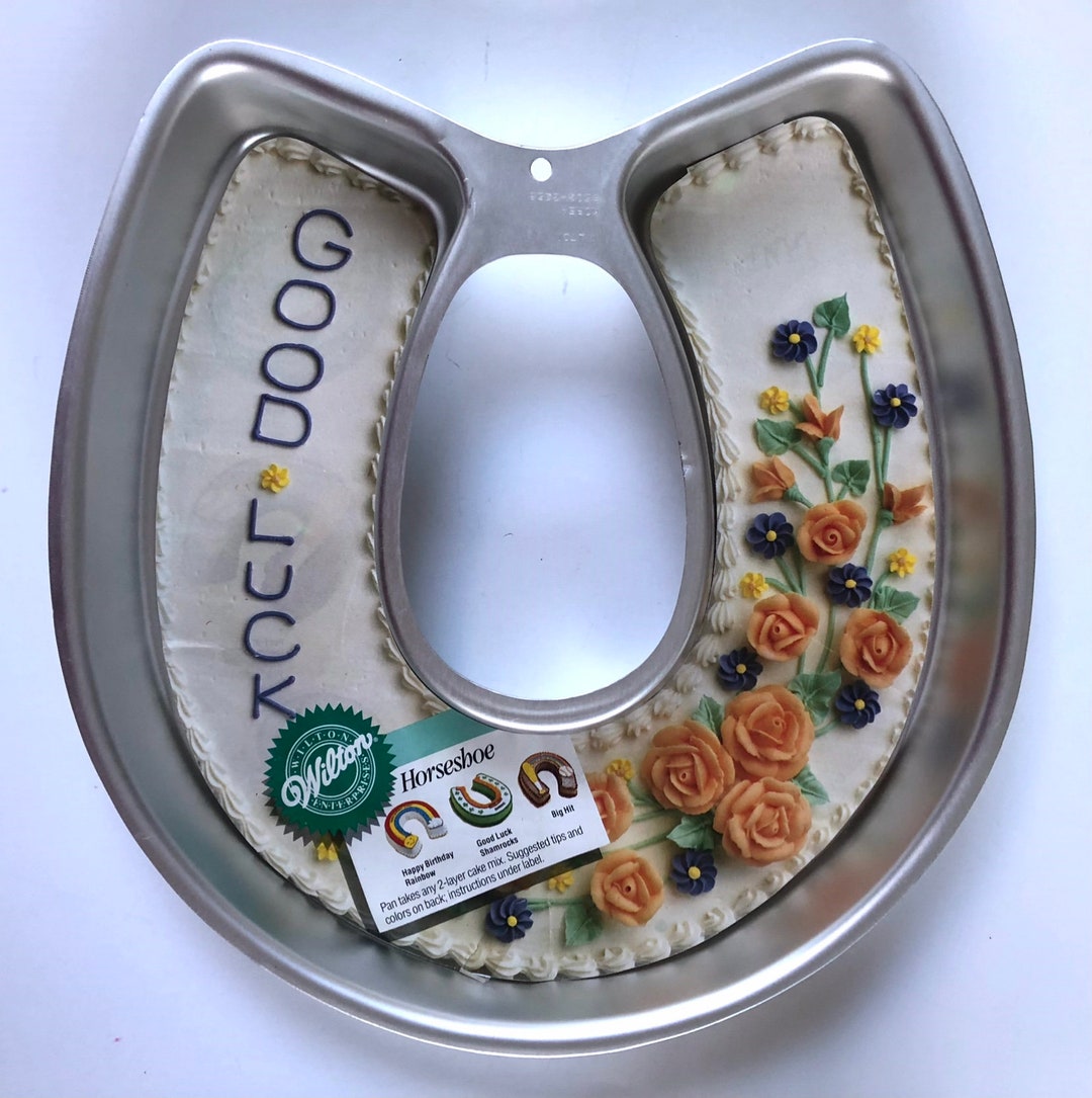 1987 Wilton Horseshoe Cake Pan Etsy