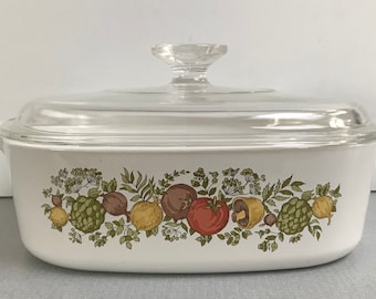 Vintage 2L Spice of Life Corning ware,A-2-B made in Canada
