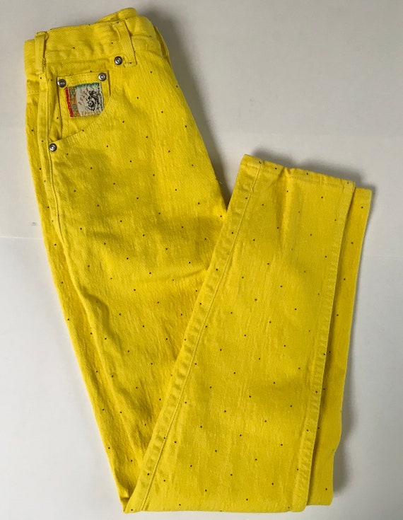 bright yellow jeans